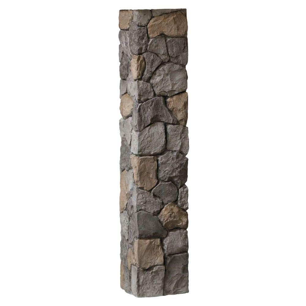 ProWood 8-1/4 in. x 8-1/4 in. x 4-1/2 ft. Gray Composite Fieldstone Fence Postcover