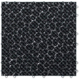 Gardenised Plastic Interlocking Cobbled Stone Look Garden Pathway Tiles, Decorative Floor Grass Pavers Anti- Slip Mat (5-Pack)