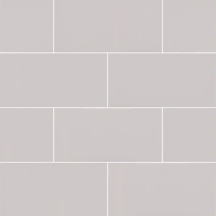 MSI Gray 3 in. x 6 in. Glossy Ceramic Subway Tile (1 sq. ft. / Case)