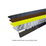 Handi Treads HandiTreads . 1 in. x 30 in. x 2.75 in. Gray Silver Bullnose No return Aluminum Nosing Tread kit with 9 Screws