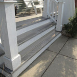 Handi Treads HandiTreads . 1 in. x 30 in. x 2.75 in. Gray Silver Bullnose No return Aluminum Nosing Tread kit with 9 Screws