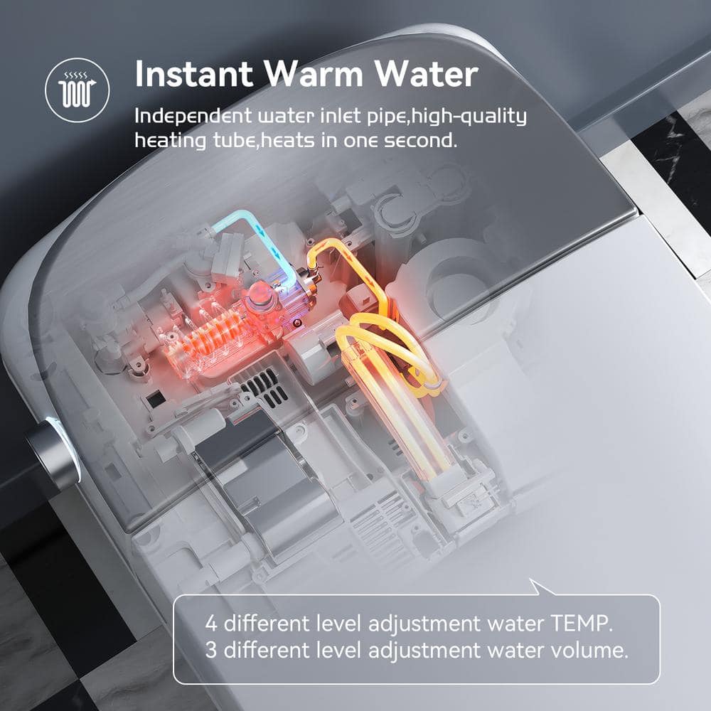 HOROW T03 Tankless Smart Toilet Bidet with Auto Features & UV Sterilization
