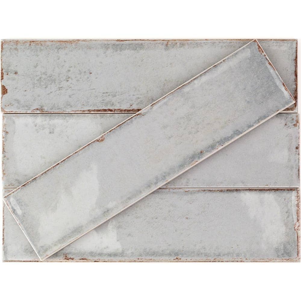 Ivy Hill Tile Moze Gray 3 in. x 12 in. 9 mm Ceramic Wall Tile (22-Piece) (5.38 sq. ft./Box)
