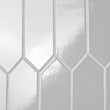 Saloni Gray 2.95 in. x 11.81 in. Polished Picket Ceramic Wall Tile (5.91 sq. ft./Case) by Ivy Hill Tile