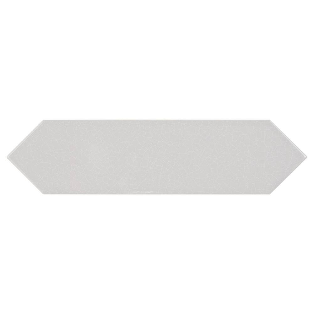 Saloni Gray 2.95 in. x 11.81 in. Polished Picket Ceramic Wall Tile (5.91 sq. ft./Case) by Ivy Hill Tile