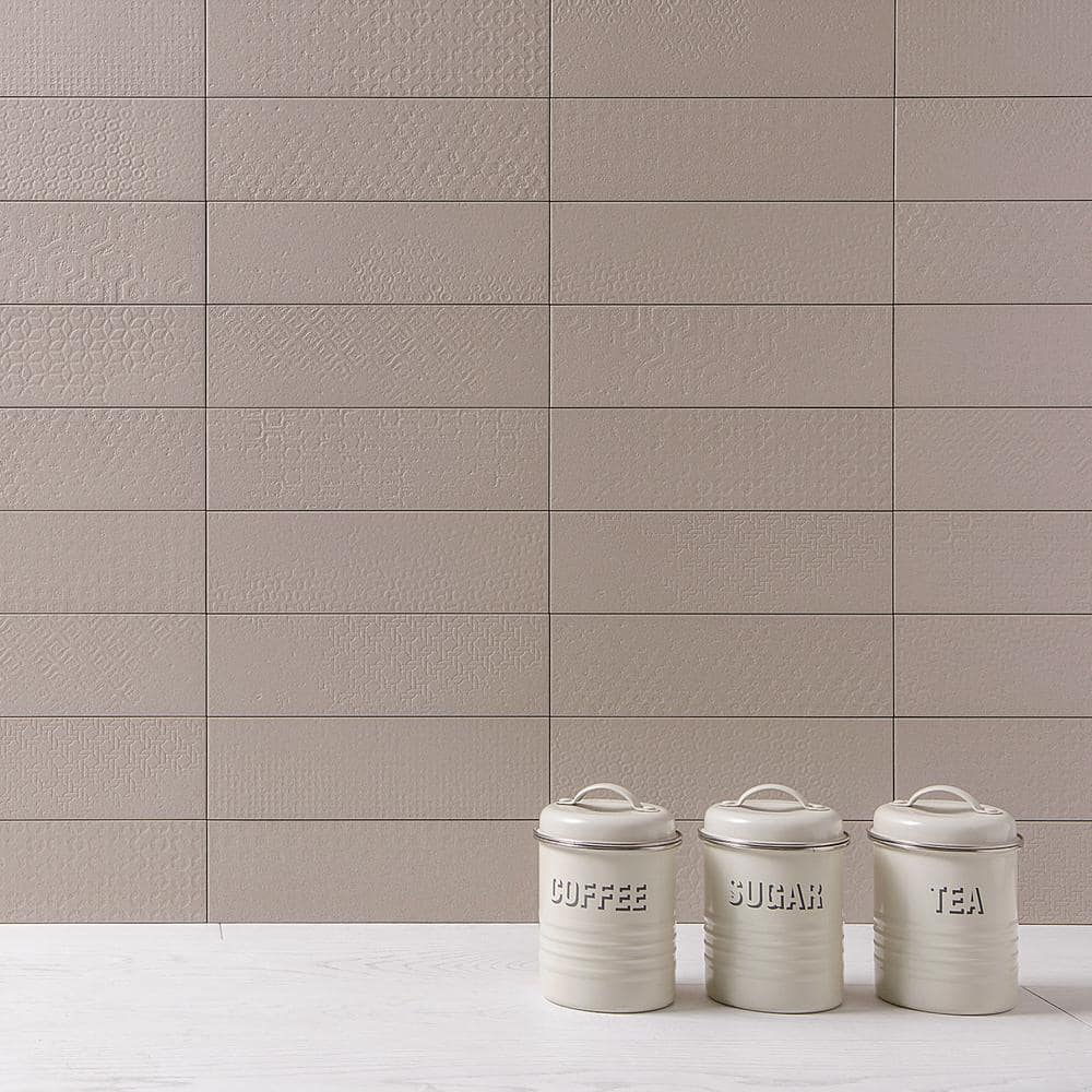 Harper 4 in. x 12 in. Gray Matte Porcelain Subway Floor and Wall Tile (30 pieces / 8.72 sq. ft. / box)