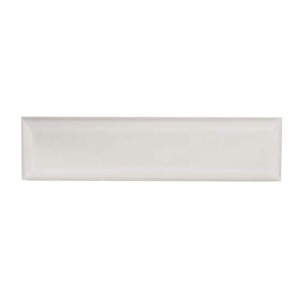 Jeffrey Court Weather Grey Bevel 3 in. x 12 in. Glossy Ceramic Wall Tile (12.5 sq. ft. / case)