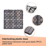 LIVIZA 1 ft. x 1 ft. Acacia Wood Deck Tile in Gray (20-Piece)