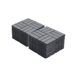 LIVIZA 1 ft. x 1 ft. Acacia Wood Deck Tile in Gray (20-Piece)