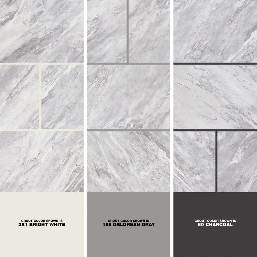 Newgate Gray Marble Matte 12 in. x 24 in. Glazed Ceramic Floor and Wall Tile (15.04 sq. ft./Case)