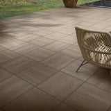 Foresta Gray 24 in. x 24 in. x 0.75 in. Wood-Look Porcelain Paver