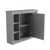 35 in. W x 29 in. H Rectangular MDF Medicine Cabinet with Mirror