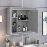 35 in. W x 29 in. H Rectangular MDF Medicine Cabinet with Mirror