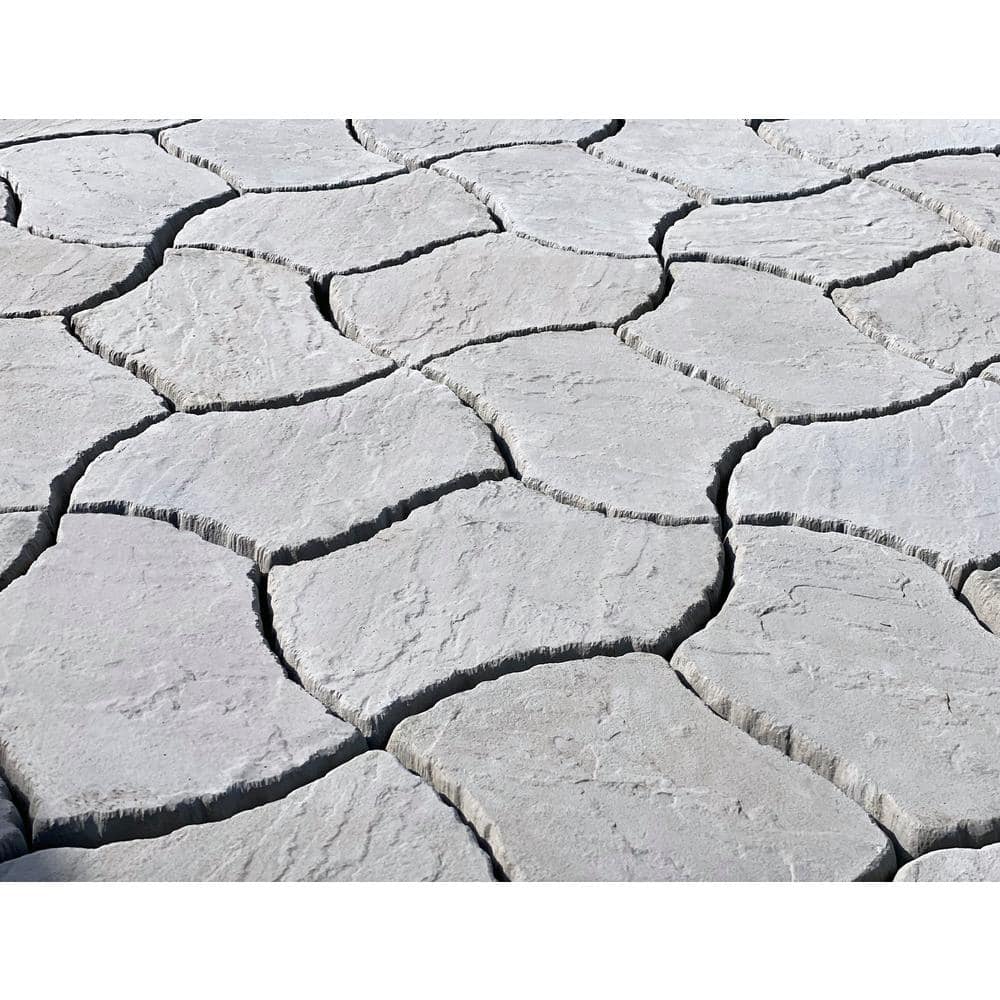 Nantucket Pavers Berkshire 13 in. x 19 in. Concrete Concrete Gray Irregular Paver Kit (60-Pieces per Pallet)