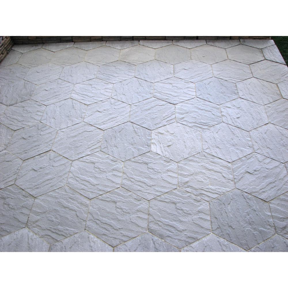Nantucket Pavers Honeycomb 20 in. x 18 in. Hexagon Gray Concrete Paver Kit (48-Pieces/94 sq. ft./Pallet)