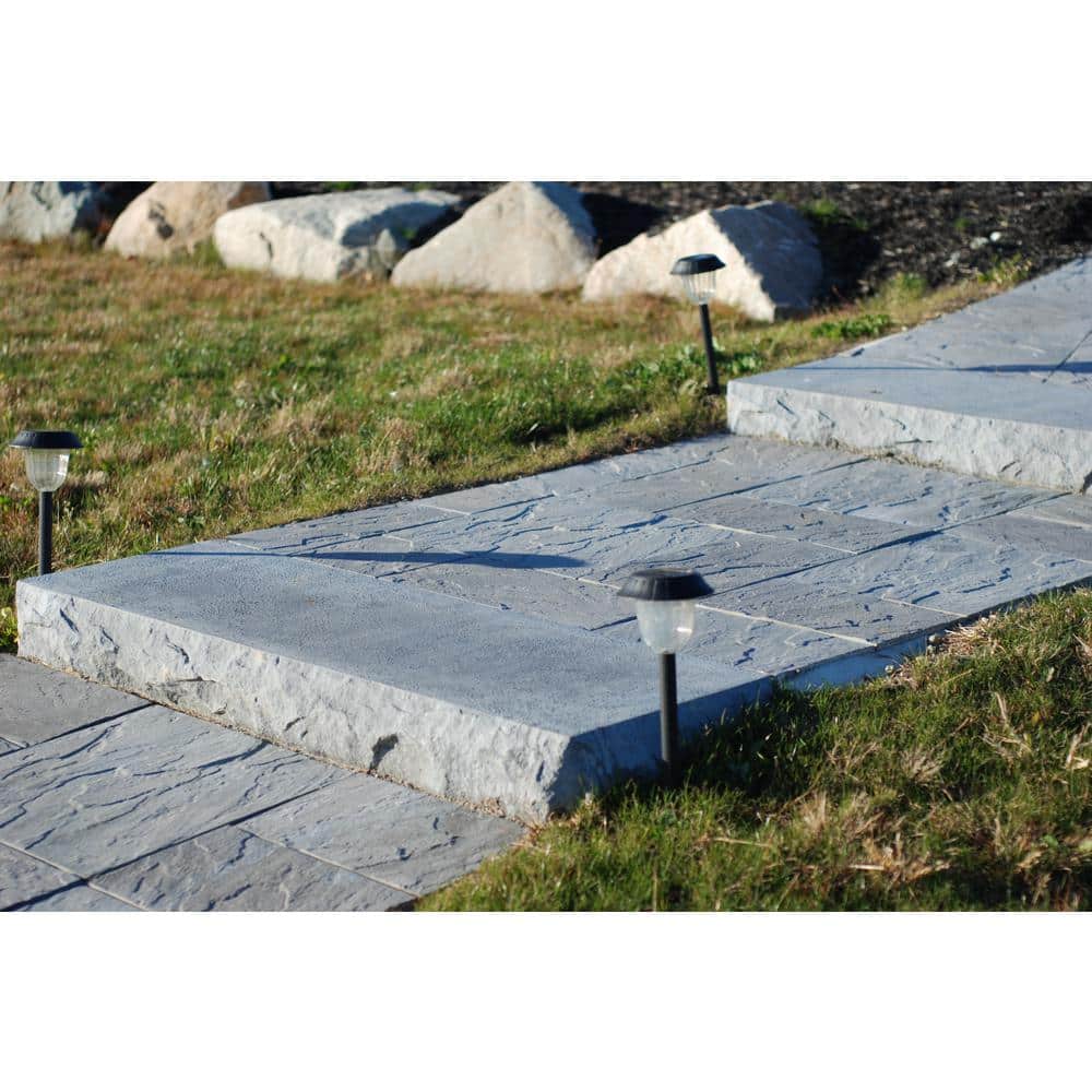 Nantucket Pavers Patio-on-a-Pallet 12in. x 24in. and 24in. x 24in. Concrete Gray Basketweave Yorkstone Paver (18 Pieces/48 Sq Ft.)