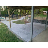Nantucket Pavers Patio-on-a-Pallet 12in. x 24in. and 24in. x 24in. Concrete Gray Basketweave Yorkstone Paver (18 Pieces/48 Sq Ft.)