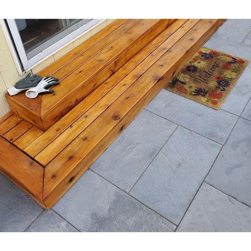 Nantucket Pavers Patio-on-a-Pallet 12in. x 24in. and 24in. x 24in. Concrete Gray Basketweave Yorkstone Paver (18 Pieces/48 Sq Ft.)