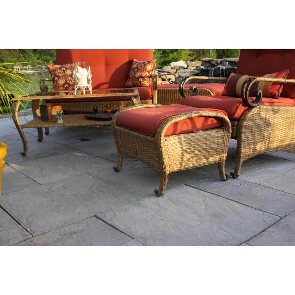 Nantucket Pavers Patio-on-a-Pallet 18 in. x 18 in. Concrete Gray Traditional Yorkstone Paver (32 Pieces/72 Sq Ft)