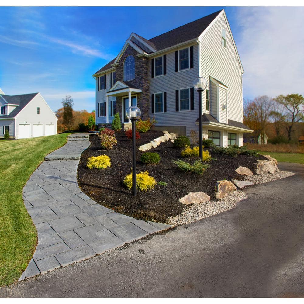 Nantucket Pavers Patio-on-a-Pallet 10 ft. x 10 ft. Concrete Gray Basket weave Yorkstone Paver (37 Pieces/100 Sq. Ft)