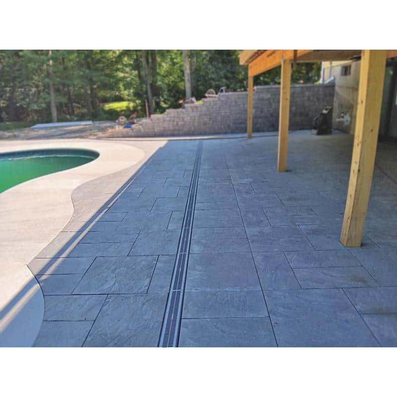 Nantucket Pavers Patio-on-a-Pallet 10 ft. x 10 ft. Concrete Gray Basket weave Yorkstone Paver (37 Pieces/100 Sq. Ft)