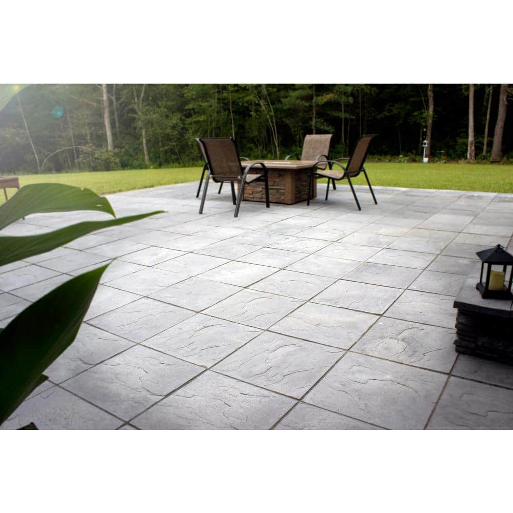Nantucket Pavers Patio-on-a-Pallet 18 in. x 18 in. Concrete Gray Traditional Yorkstone Paver (64 Pieces/144 Sq Ft)