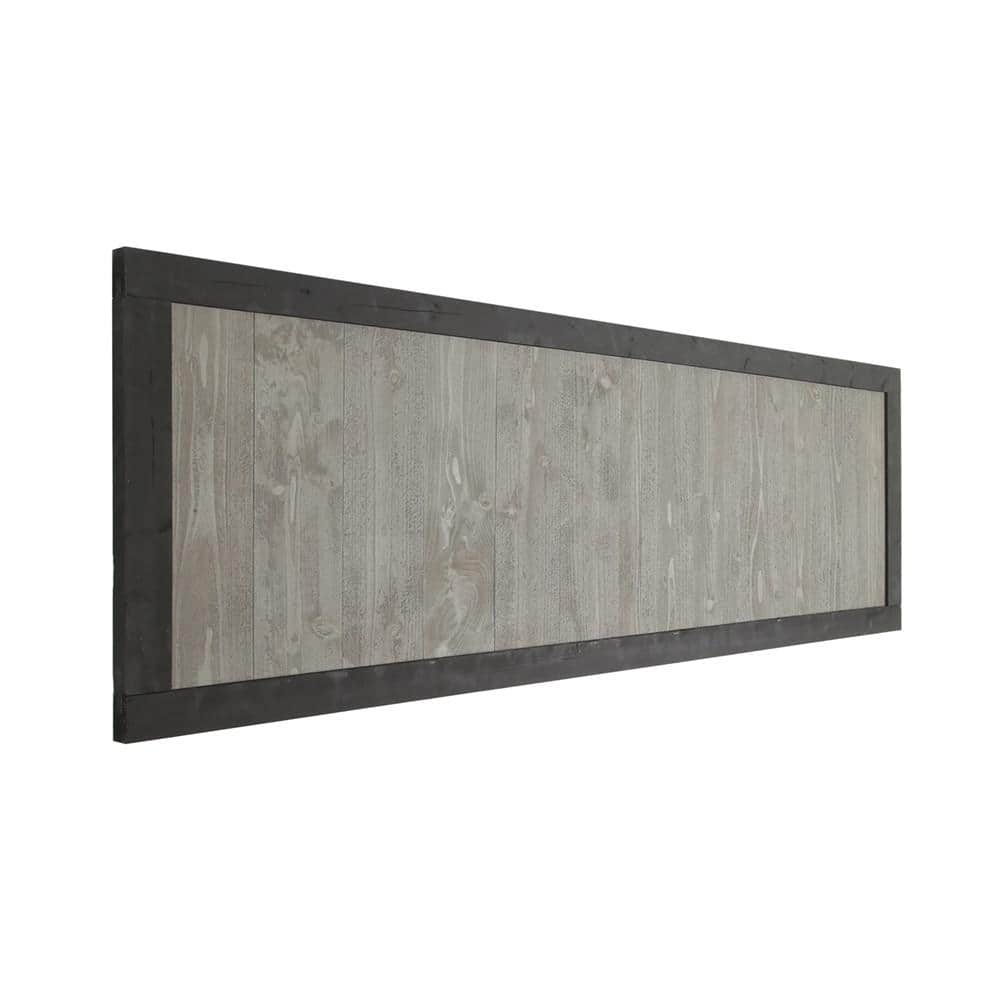 Outdoor Essentials 2 ft. x 6 ft. Cedar Canyon Privacy Fence Panel - Gray Cedar/Black Frame