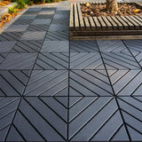 YOFE 1 ft. x 1 ft. All-Weather Outdoor Plastic Interlocking Deck Tiles, Garage Floor Tiles in Gray Pattern 2 (44 Per Case)