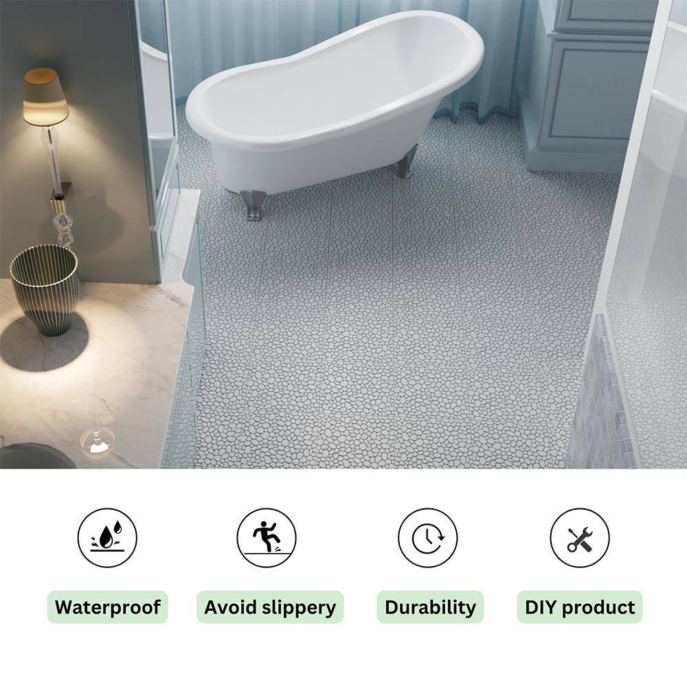 YOFE 1 ft. x 1 ft. All-Weather Outdoor Plastic Composite Interlocking Deck Tiles in Gray, Waterproof, Anti-Slip (60 Per Case)