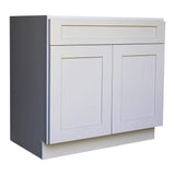 Plywell Ready to Assemble 30x34.5x24 in. Shaker Base Cabinet with 2-Door and 1 Drawer in Gray