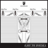 ROYAL SHADE 93 in. x 12 ft. Gray Mesh Fabric Privacy Fence Screen with Perimeter Stitched Edges and Grommets