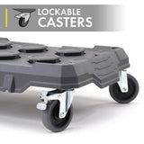 RYOBI LINK Modular Dolly Multi-Purpose Rolling Base with LINK 2-Drawer Tool Box and LINK 3-Drawer Tool Box