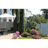 SimTek EcoStone 6 ft. H x 6 ft. W Gray Composite Fence Panel