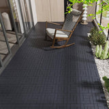 Tidoin Outdoor 1 ft. x 1 ft. Composite Deck Tile in Gray(44 Per Box)