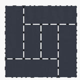 Tidoin Outdoor 1 ft. x 1 ft. Composite Deck Tile in Gray(44 Per Box)