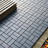 Tidoin Outdoor 1 ft. x 1 ft. Composite Deck Tile in Gray(44 Per Box)