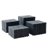 Tidoin Outdoor 1 ft. x 1 ft. Composite Deck Tile in Gray(44 Per Box)