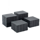 Tidoin Outdoor 1 ft. x 1 ft. Composite Deck Tile in Gray(44 Per Box)
