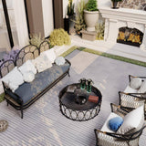 Tidoin Outdoor 1 ft. x 1 ft. Solid Wood Deck Tile in Gray(10 Per Box)