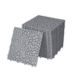 Tidoin Outdoor 1 ft. x 1 ft. Composite Deck Tile in Gray(60 Per Box)