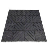 Tidoin Outdoor 1 ft. x 1 ft. Composite Interlocking Tile Deck Tile in Gray(36 Per Box)