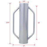 Tidoin 5.5 in. x 13 in. x 23.5 in. Metal Heavy Duty Fence Post with Handle for Installing Fence Post