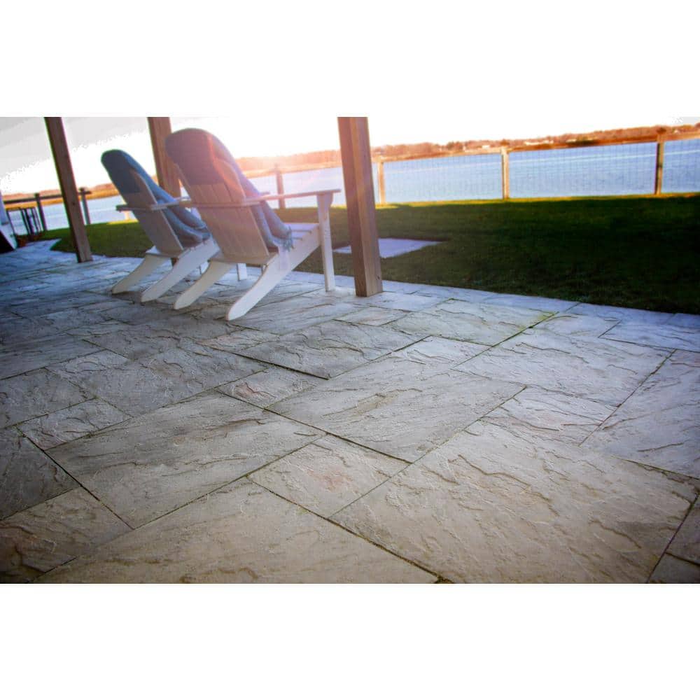 Nantucket Pavers Yorkstone 24 in. x 24 in. Gray Variegated Concrete Paver (22-Pieces/88 sq. ft./Pallet)