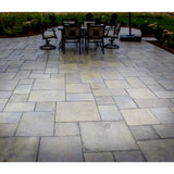 Nantucket Pavers Patio-on-a-Pallet 10 ft. x 10 ft. Concrete Gray Variegated Basket Weave Yorkstone Paver (37 Pieces/100 Sq. Ft.)