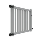 Barrette Outdoor Living Ohio 4 ft. x 5 ft. Gray Vinyl Fence Gate