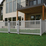 Barrette Outdoor Living Ohio 4 ft. x 5 ft. Gray Vinyl Fence Gate