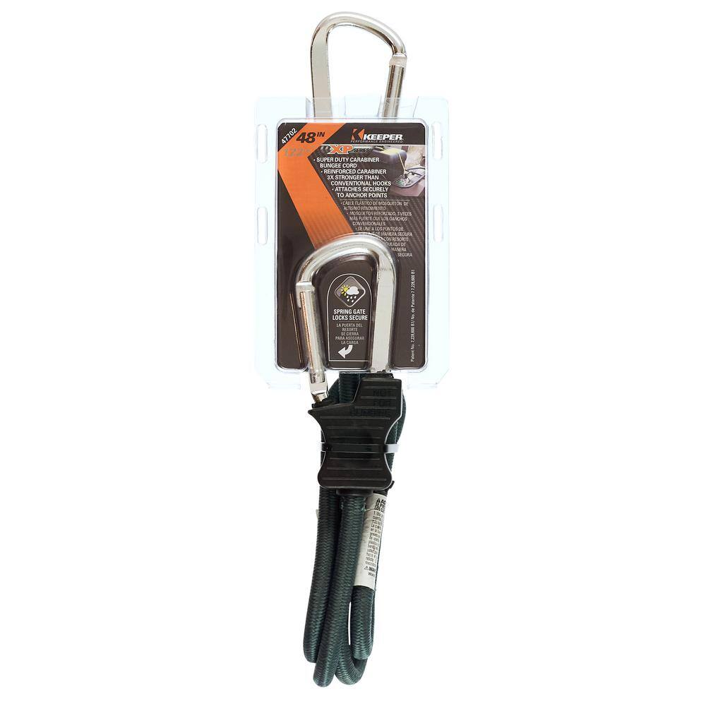 Keeper 48 in. Carabiner Bungee Cord