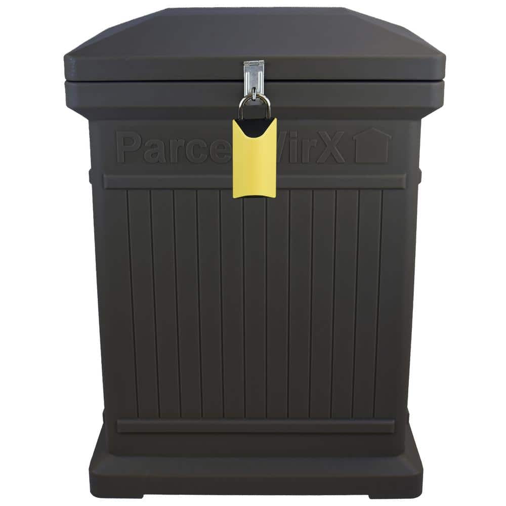 RTS Home Accents ParcelWirx Graphite Vertical Lockable with Smart Lock Package Delivery Box