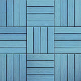 NewTechWood UltraShield Naturale 1 ft. x 1 ft. Quick Deck Outdoor Composite Deck Tile in Grecian Blue (10 sq. ft. Per Box)
