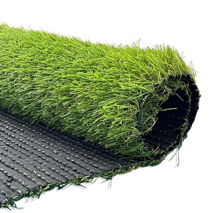 Agfabric 12 ft. x 6 ft. Green Artificial Grass Carpet 1.37 in. Mat for Outdoor Garden Landscape Balcony Dog Grass Rug